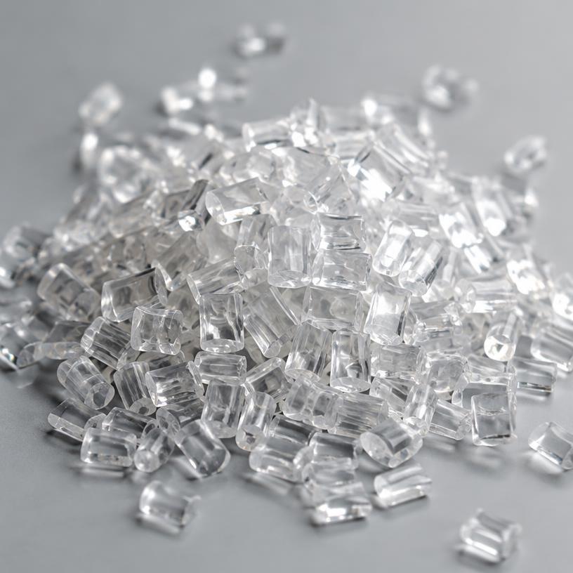 Clear transparent PET resin chips