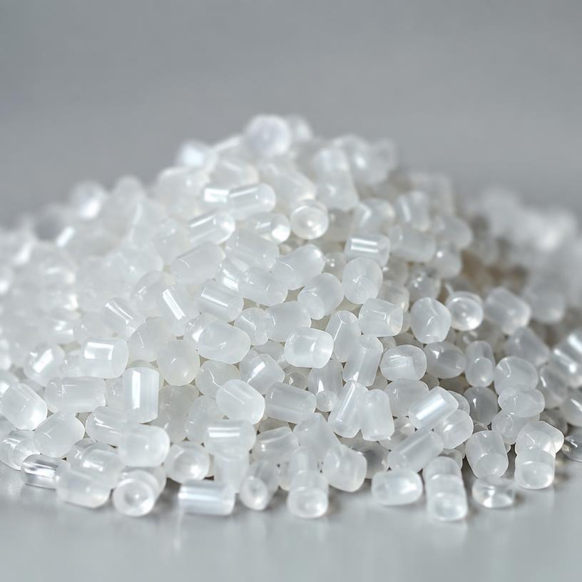 Milky translucent polypropylene resin pellets
